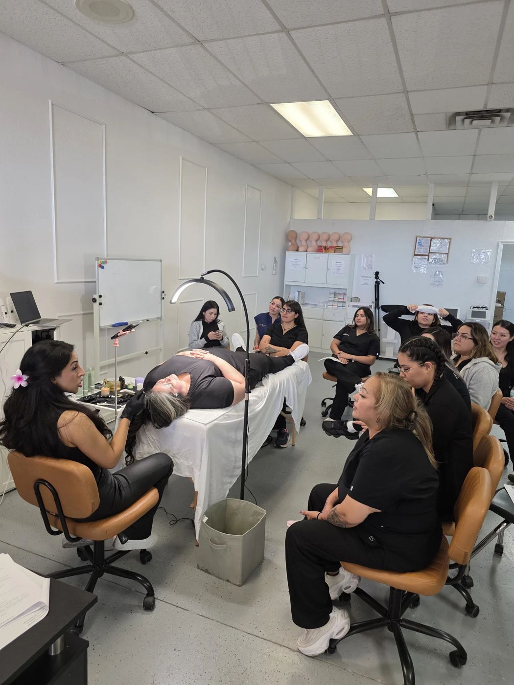 Esthetics classroom at NuGen Academy El Paso
